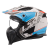 Kask z wypinaną szczęką LS2 Drifter Devor White Blue